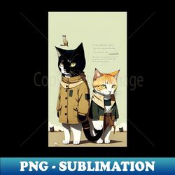 meowscara cats in human disguise - high-resolution png sublimation file