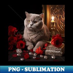 spiritual british shorthair cat - unique sublimation png download