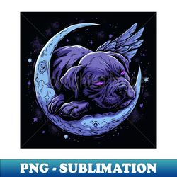 staffy on the moon - aesthetic sublimation digital file