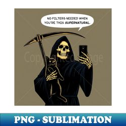 grim reaper selfie supernatural - creative sublimation png download