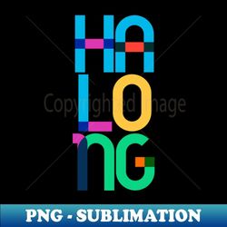 ha long vietnam pop art letters - png sublimation digital download