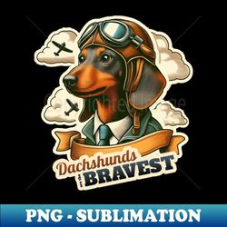 dachshund pilot - elegant sublimation png download