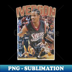 allen iverson collage - unique sublimation png download