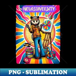 neurodiversity opossum art - professional sublimation digital download