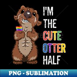 orlando lgbtq gay red shirt pride parade festival days cute otter half gay couples - premium png sublimation file