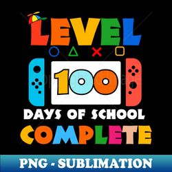 level 100 days of school complete game controller boys girls - premium sublimation digital download