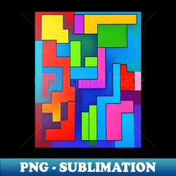 Tetris Dreams - High-Resolution PNG Sublimation File