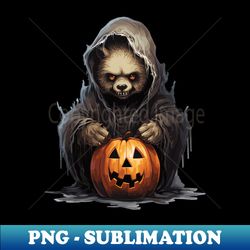 spooky hooded bear - instant png sublimation download