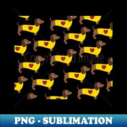 dachshund pattern - aesthetic sublimation digital file