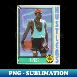 sidney deane basketball trading card - vintage sublimation png download