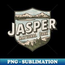 jasper national park vintage emblem - modern sublimation png file