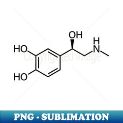 Adrenaline Epinephrine Chemistry Molecule Structure - Special Edition Sublimation PNG File