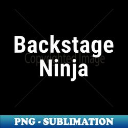 backstage ninja white - elegant sublimation png download