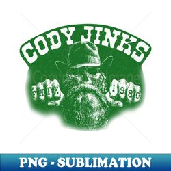 cody-( jinks) green solid style - high-quality png sublimation download