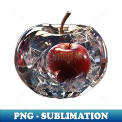 crystal apple - png transparent sublimation design