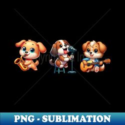 puppy jazz triplet - retro png sublimation digital download