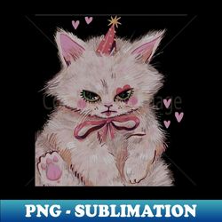 cat celebrates - professional sublimation digital download