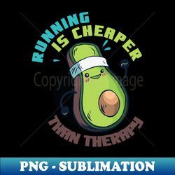 jogging avocado - png sublimation digital download