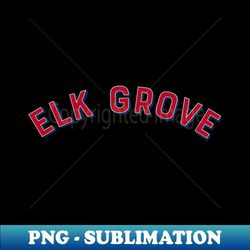 elk grove california vintage arch letters - instant sublimation digital download