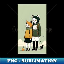 furry facades cats as people - png transparent sublimation design