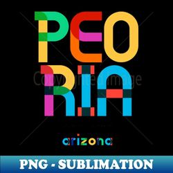 peoria arizona mid century, pop art, - png sublimation digital download