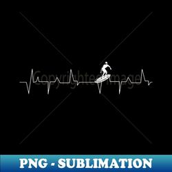 surfer heartbeat beginner - elegant sublimation png download