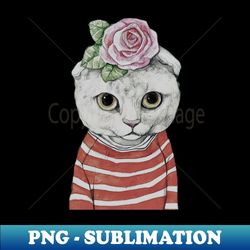 beauty stripe cat - high-quality png sublimation download