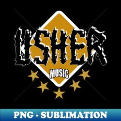 usher music 1 - artistic sublimation digital file