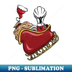 cockatoo sleigh ride - exclusive png sublimation download