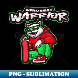 afrobeat cat warrior design - stylish sublimation digital download