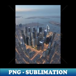 city scape - png transparent sublimation file