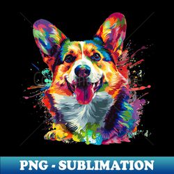 corgi dog colorfull pop art design for dog onwer - aesthetic sublimation digital file