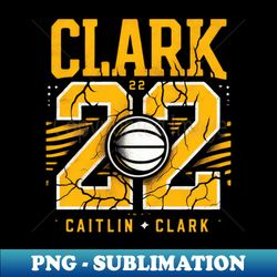 distressed clark 22 basketball logo - unique sublimation png download