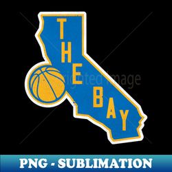 the bay basketball state outline - trendy sublimation digital download