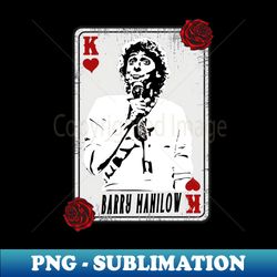 vintage card barry manilow - signature sublimation png file