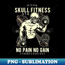 skull fitness - creative sublimation png download