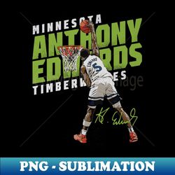 anthony edwards minnesota slant - stylish sublimation digital download