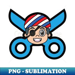 kids pirate barbershop - premium sublimation digital download