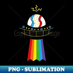 rainbow ufo - signature sublimation png file