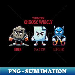 rock, paper, scissor - unique sublimation png download