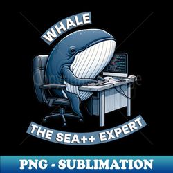 whale programmer the sea developer 1 - modern sublimation png file