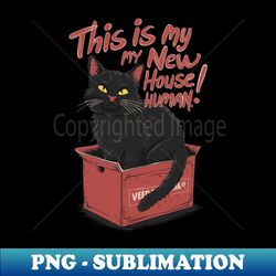 cat in the box - creative sublimation png download