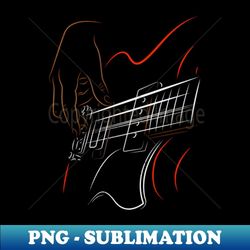 guitar playing bass player - high-quality png sublimation download