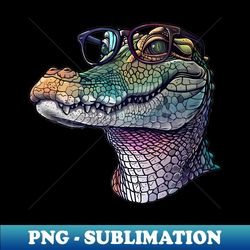 see the world through crocvision! - png sublimation digital download