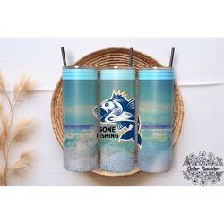 Fishing Tumbler 20 Oz, Tumbler 20 oz Wrap PNG, Skinny Tumbler Designs PNG