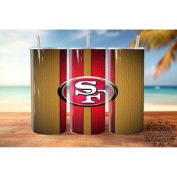 san francisco 49ers tumbler 20 oz wrap png, nfl tumbler wraps, football tumbler wrap png