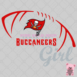 buccaneers girl svg,nfl svg, football svg file, football logo,nfl fabric, nfl football, sport svg -pink bear shop