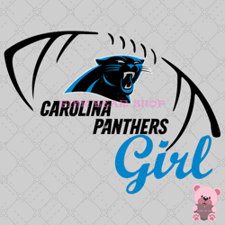 carolina panthers girl svg,nfl svg, football svg file, football logo,nfl fabric, nfl football, sport svg -pink bear shop