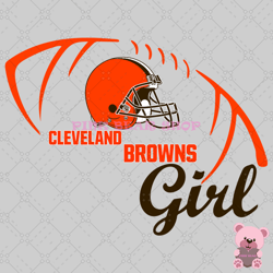 cleveland browns girl svg,nfl svg, football svg file, football logo,nfl fabric, nfl football, sport svg -pink bear shop