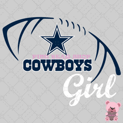 cowboys girl svg,nfl svg, football svg file, football logo,nfl fabric, nfl football, sport svg -pink bear shop